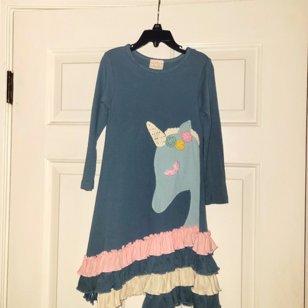Lemons Loves Lime Unicorn Dress